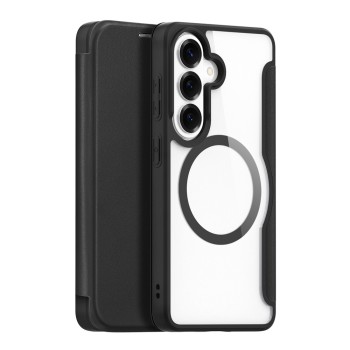 Dux Ducis Skin X Pro MagSafe Compatible Wallet Case for Samsung Galaxy S26+ - Black