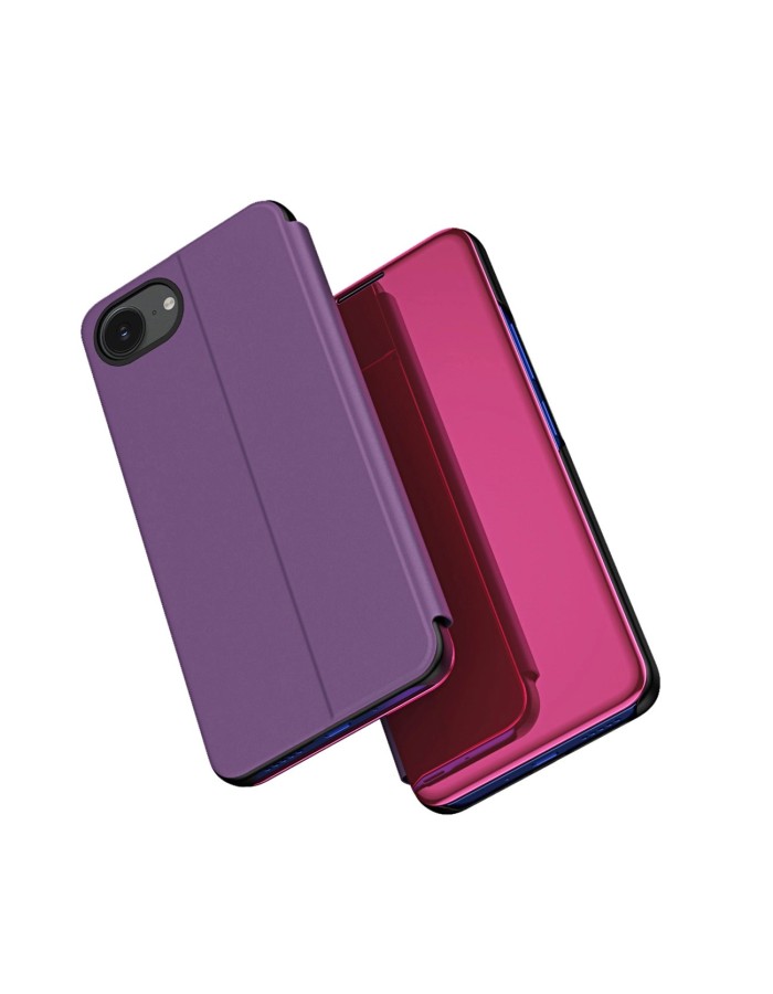 Clear View Case for iPhone 16e / 17e Flip Cover - Pink Clear View Case for iPhone 16e / 17e Flip Cover - Pink