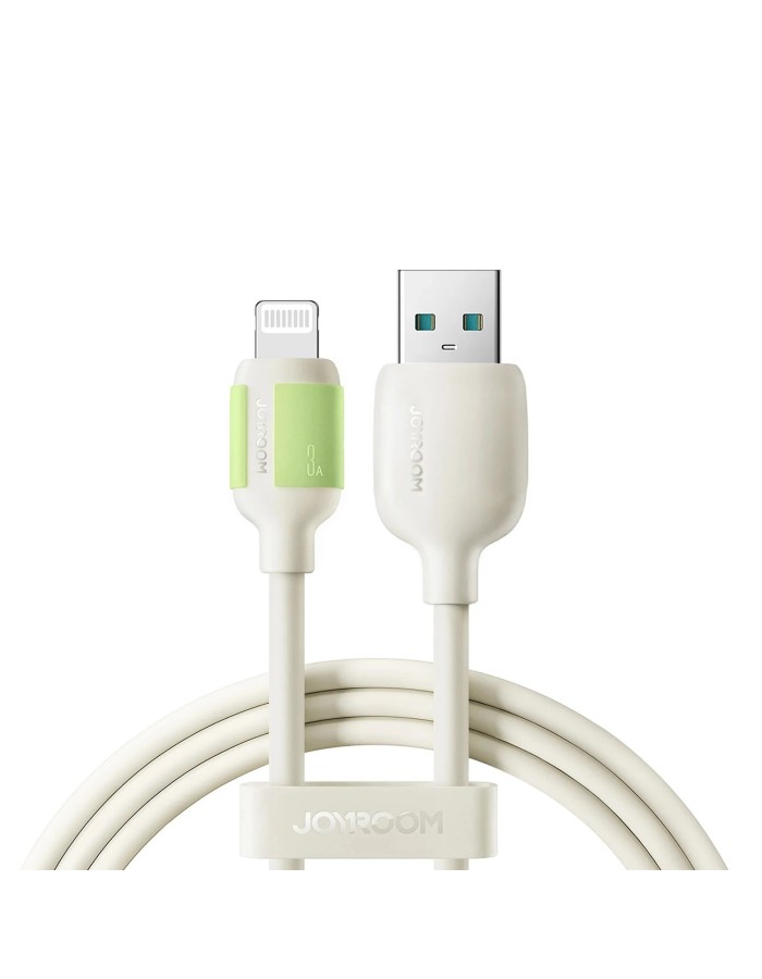 Joyroom S-A53 3A USB-A Cable - Lightning with Fluorescent Tip 2m - Beige