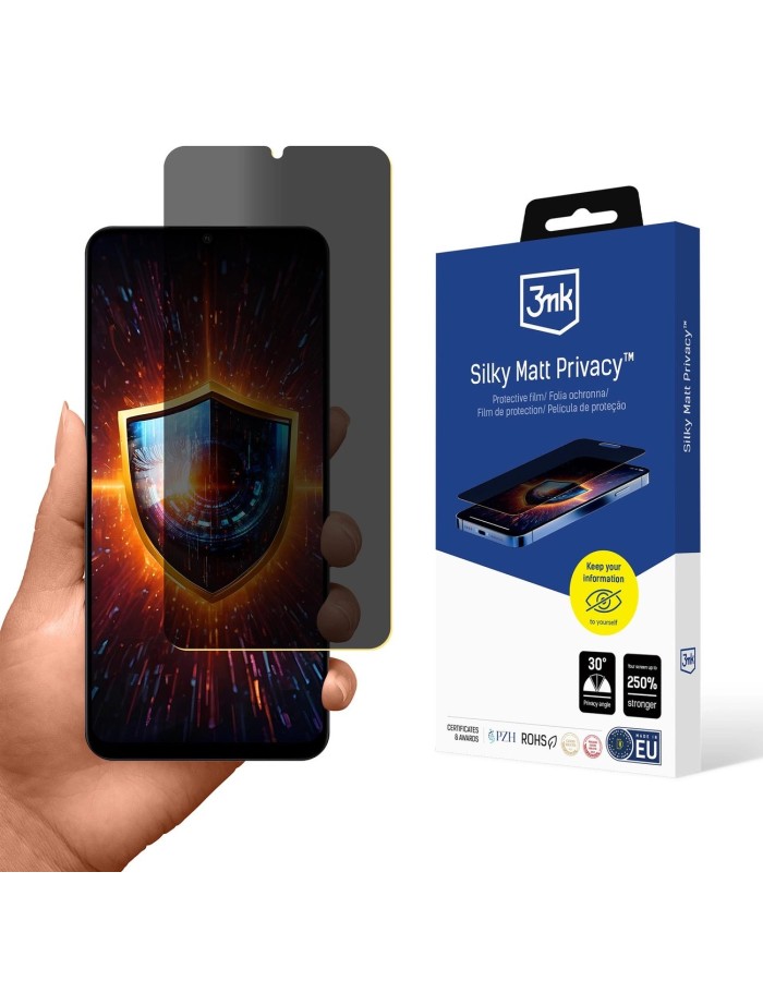 Privacy Screen Protector 3mk Silky Matt Privacy for Xiaomi Poco C65 Privacy Screen Protector 3mk Silky Matt Privacy for Xiaomi Poco C65