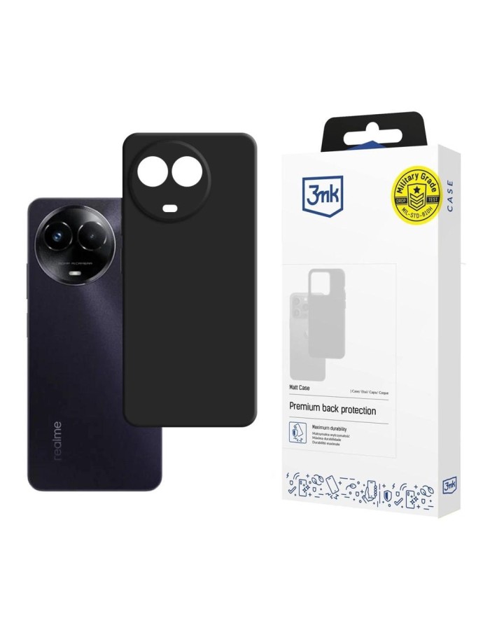 3mk Matt Case for Realme C67 5G - black