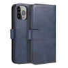 Magnet Case elegant case cover with a flap and stand function for iPhone 14 Max blue