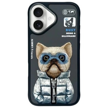 Nimmy Cool&amp;amp;Cute 2.0 Dog Case for iPhone 16 - Black