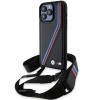 BMW M Edition Carbon Tricolor Lines & Strap case for iPhone 15 Pro Max - black BMW M Edition Carbon Tricolor Lines & Strap case for iPhone 15 Pro Max - black