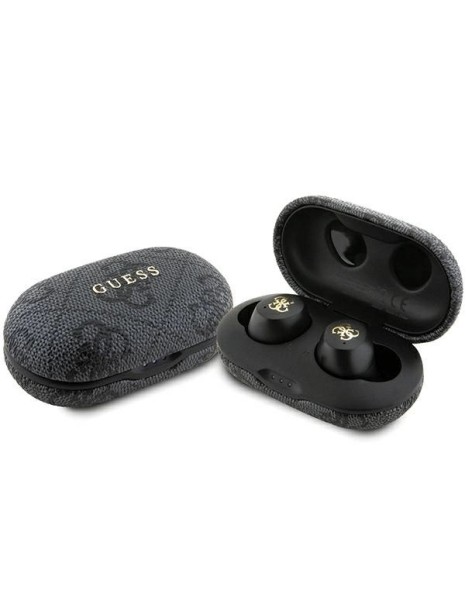 Guess 4G Metal TWS Headphones with ENC Charging Station - Black Guess 4G Metal TWS Headphones with ENC Charging Station - Black