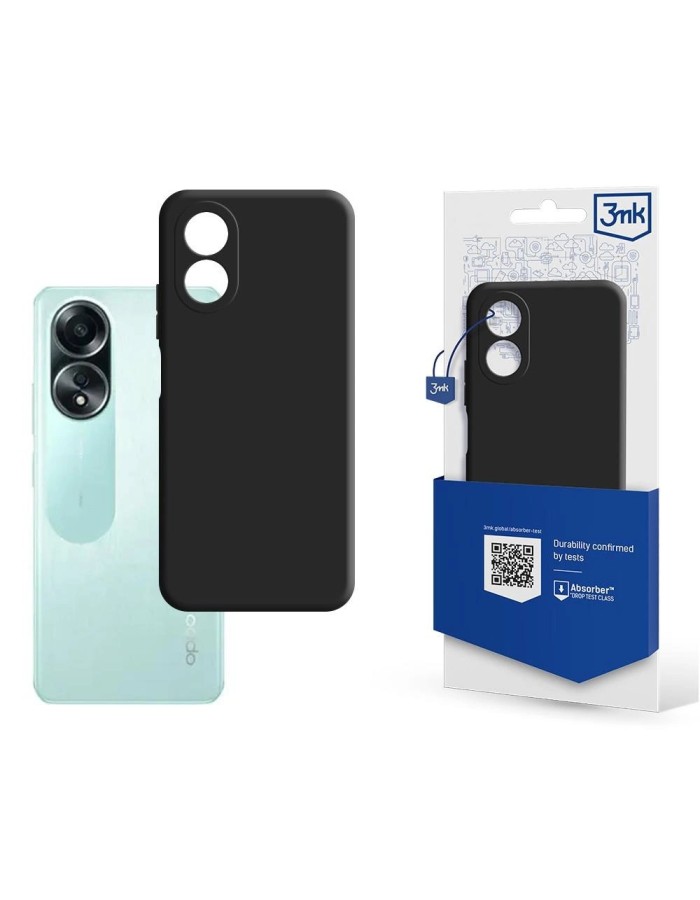 3mk Matt Case for Oppo A58 4G - black