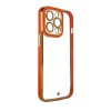 Fashion Case for iPhone 13 Pro Max Gold Frame Gel Cover Red Fashion Case for iPhone 13 Pro Max Gold Frame Gel Cover Red