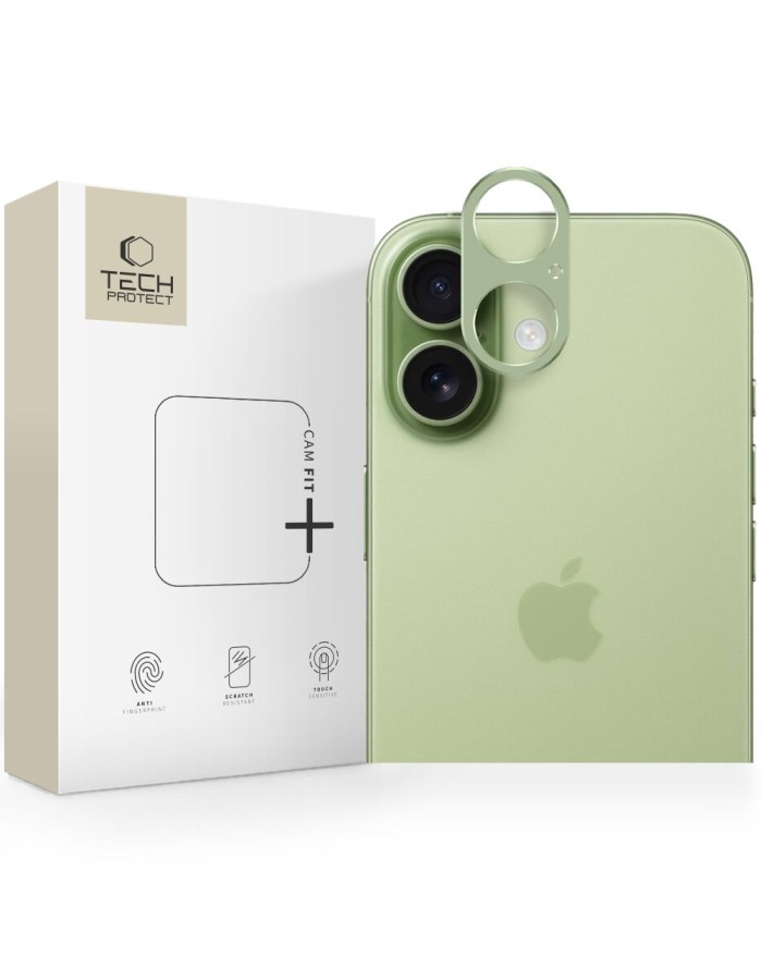 Tech-Protect Camalloy Fit+ Camera Glass for iPhone 17 - Green Tech-Protect Camalloy Fit+ Camera Glass for iPhone 17 - Green
