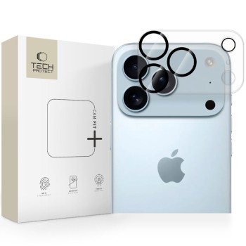 Tech-Protect Cam Fit+ Camera Cover for iPhone 17 Pro Max - Clear