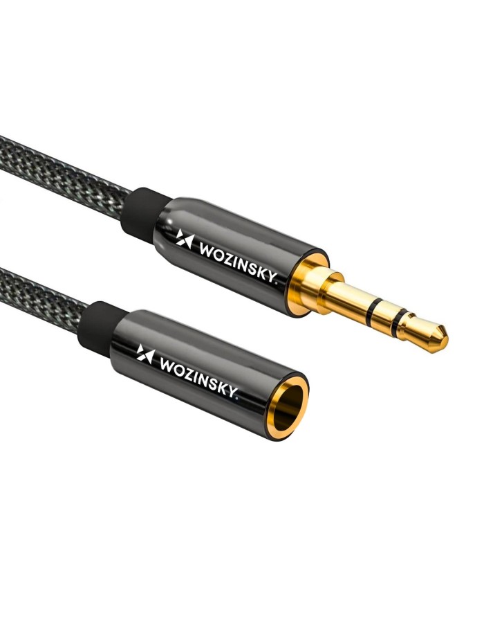 Wozinsky mini jack extension cable (female-male) AUX extension cable 3 m black