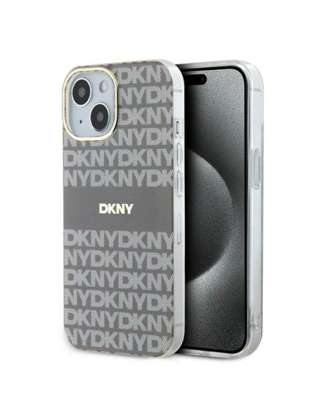 DKNY IML Mono & Stripe MagSafe case for iPhone 15 / 14 / 13 - beige DKNY IML Mono & Stripe MagSafe case for iPhone 15 / 14 / 13 - beige