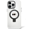 Karl Lagerfeld KLHMP15SHMRSKHH iPhone 15 6.1" white/white hardcase Ring Stand Karl Head MagSafe