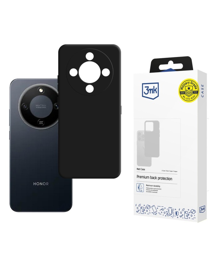 3mk Matt Case for Honor Magic 8 Lite - Matte Black