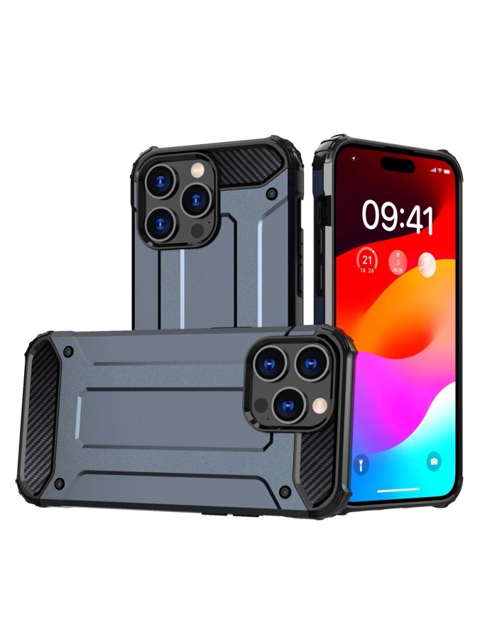 iPhone 15 Pro Hybrid Armor case - blue