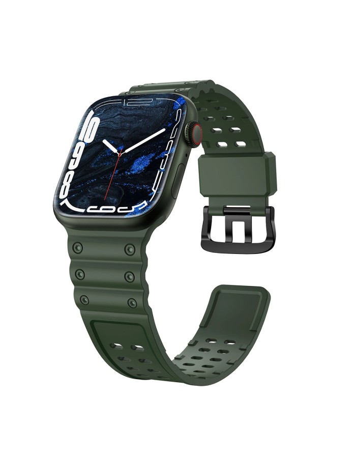 Strap Triple Protection for Apple Watch 38 / 40 / 41 mm band bracelet - green Strap Triple Protection for Apple Watch 38 / 40 / 41 mm band bracelet - green