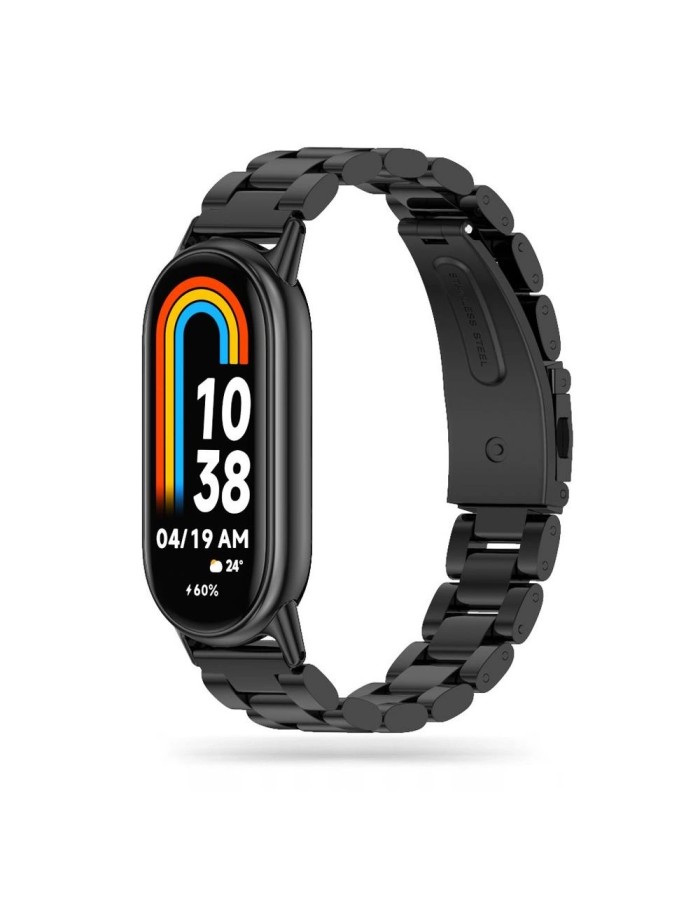 Tech-Protect Stainless Bracelet for Xiaomi Smart Band 8 / 8 NFC - Black