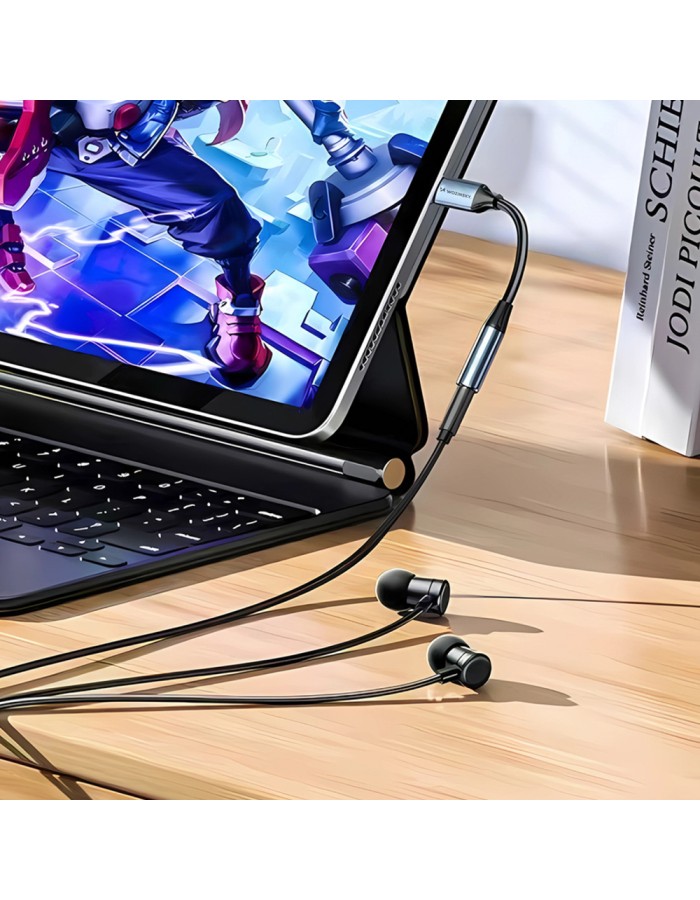 Wozinsky WACM-01 USB-C Adapter - 3.5mm Mini Jack - Black