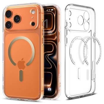 Spigen Ultra Hybrid MagSafe Case for iPhone 17 Pro - Transparent Gold Spigen Ultra Hybrid MagSafe Case for iPhone 17 Pro - Transparent Gold