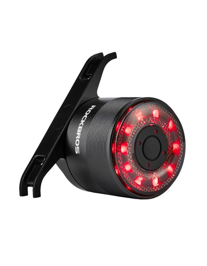 Rockbros Q1 Rear Bike Light 7 Color LED + USB-C - USB-A Cable - Black Rockbros Q1 Rear Bike Light 7 Color LED + USB-C - USB-A Cable - Black