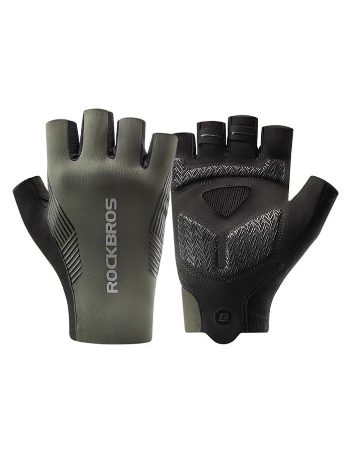 Rockbros cycling gloves spring/summer/autumn, short fingers, size: XL - green Rockbros cycling gloves spring/summer/autumn, short fingers, size: XL - green
