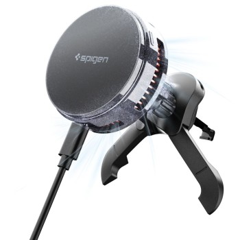 Spigen Essential EV25MFAQ Magnetic MagSafe Car Air Vent Mount - Black Spigen Essential EV25MFAQ Magnetic MagSafe Car Air Vent Mount - Black