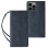 Magnet Strap Case for Samsung Galaxy S23+ Flip Wallet Mini Lanyard Stand Blue