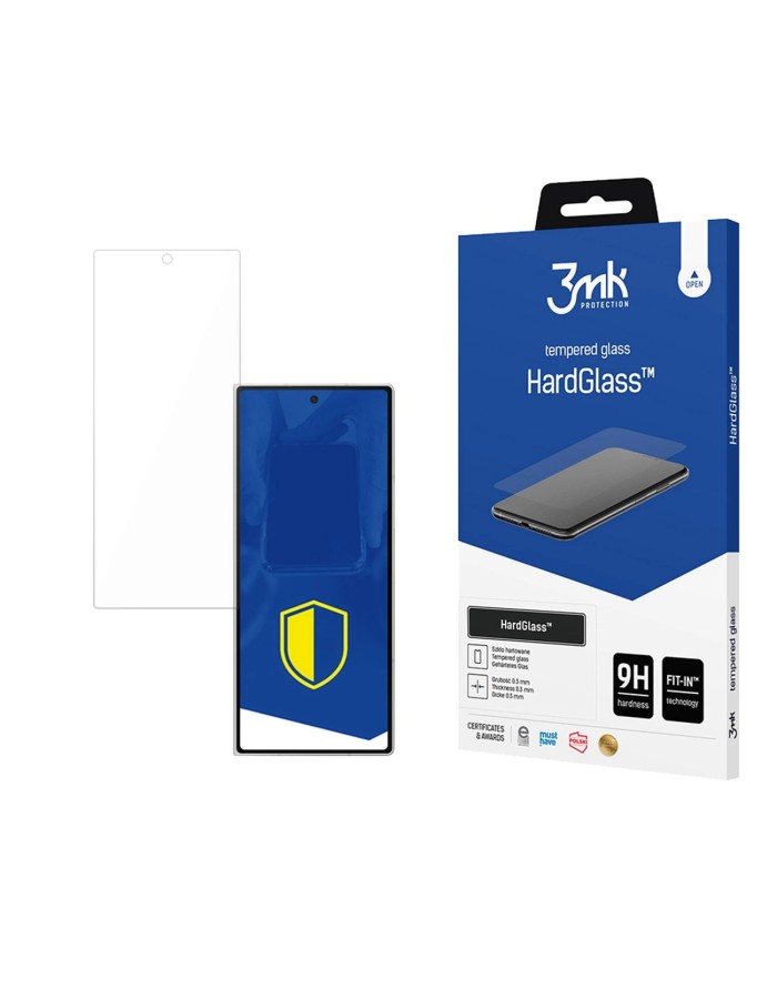 Tempered glass 3mk HardGlass for Samsung Galaxy Z Fold 7 Tempered glass 3mk HardGlass for Samsung Galaxy Z Fold 7