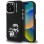Karl Lagerfeld Silicone Karl&amp;amp;Choupette Sketch MagSafe Case for iPhone 16 Pro Max - Black