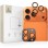 Tech-Protect Camring Fit+ Camera Cover for iPhone 14 Pro / Max / 15 Pro / Max / 16 Pro / Max / 17 Pro / Max - Orange