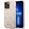 Guess 4G Vintage Gold Logo case for iPhone 14 Pro - pink Guess 4G Vintage Gold Logo case for iPhone 14 Pro - pink