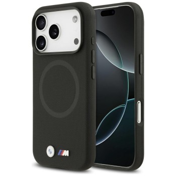 BMW M FW Metal Logo MagSafe Case for iPhone 17 Pro - Black BMW M FW Metal Logo MagSafe Case for iPhone 17 Pro - Black