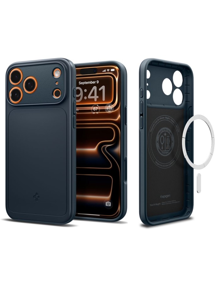 Spigen Thin Fit MagSafe Case for iPhone 17 Pro Max - Navy Blue Spigen Thin Fit MagSafe Case for iPhone 17 Pro Max - Navy Blue