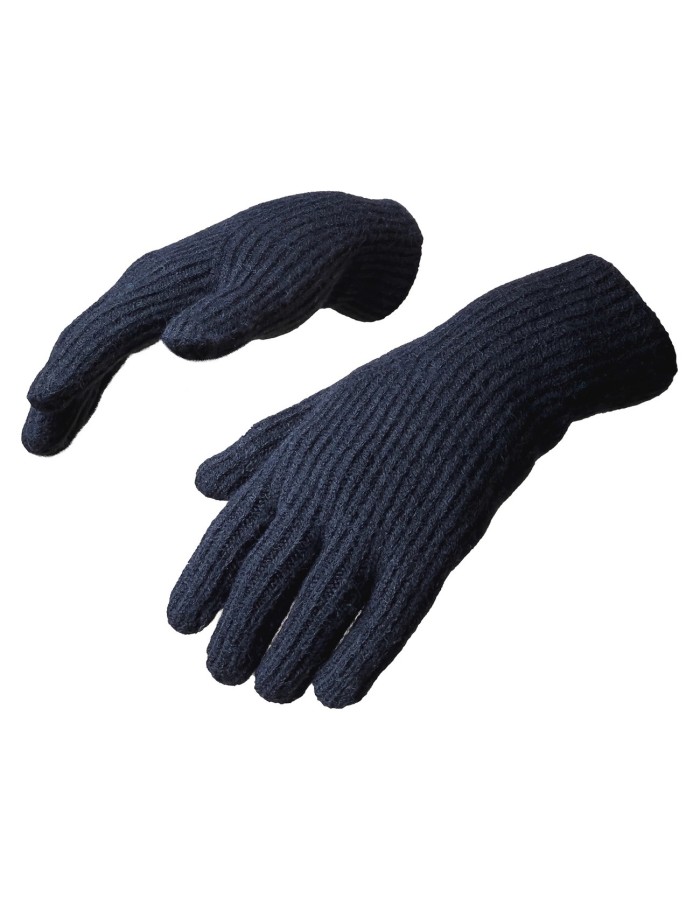 Braided telephone gloves with cut-outs for fingers - black Braided telephone gloves with cut-outs for fingers - black