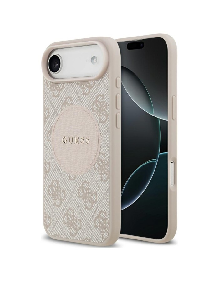 Guess 4G Circle Classic Logo MagSafe case for iPhone Air - pink