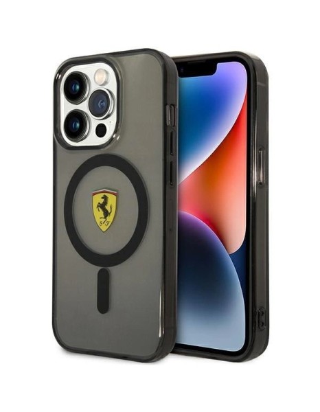 Ferrari FEHMP14LUKK iPhone 14 Pro 6.1" black/black hardcase Translucent Magsafe