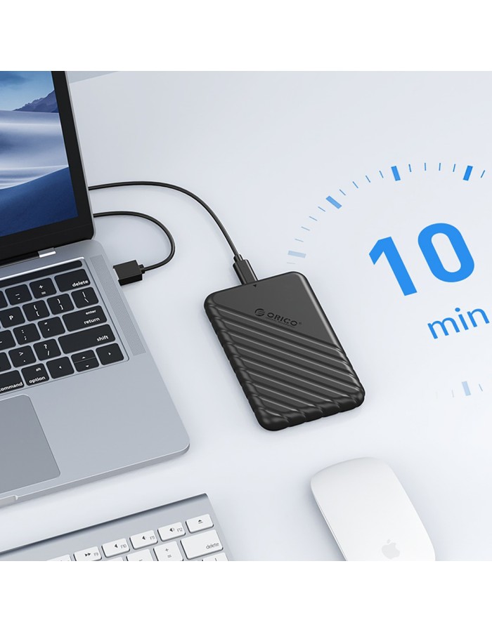 Orico 25PW1C-C3 2.5" HDD/SSD USB-C 3.1 6Gb/s Disk Drive - Black Orico 25PW1C-C3 2.5" HDD/SSD USB-C 3.1 6Gb/s Disk Drive - Black