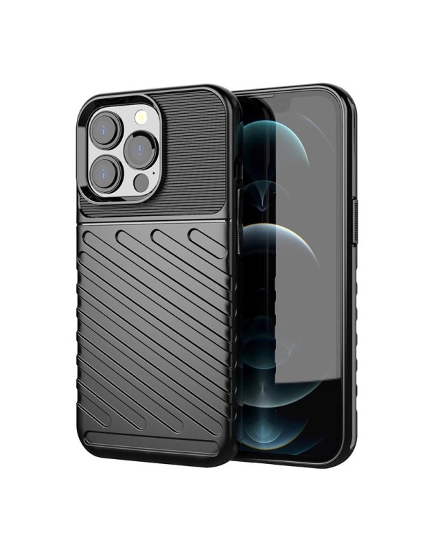 Thunder Case Flexible Tough Rugged Cover TPU Case for iPhone 13 Pro black Thunder Case Flexible Tough Rugged Cover TPU Case for iPhone 13 Pro black