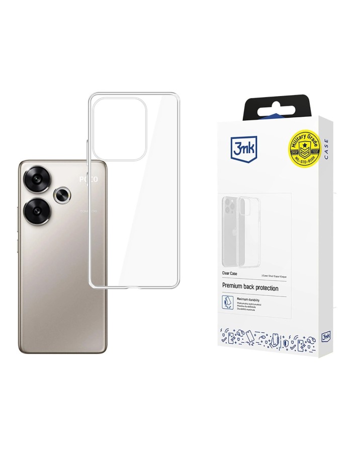 3mk Clear Case for Xiaomi Poco F6 - transparent