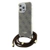 Guess Crossbody Cord 4G Print case for iPhone 15 Pro - brown Guess Crossbody Cord 4G Print case for iPhone 15 Pro - brown