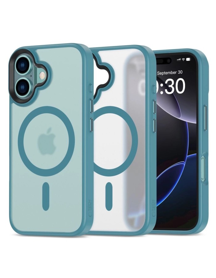 Tech-Protect MagMat MagSafe iPhone 16 Case - Blue Tech-Protect MagMat MagSafe iPhone 16 Case - Blue