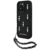 Karl Lagerfeld Saffiano Crystals w/Chain iPhone 16 Pro Case - Black