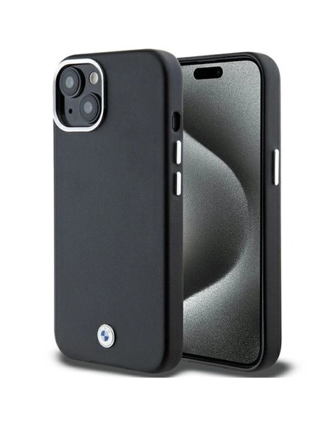 BMW Signature Wrapped Metal MagSafe Case for iPhone 15/14/13 - Black BMW Signature Wrapped Metal MagSafe Case for iPhone 15/14/13 - Black