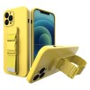 Rope case gel case with a lanyard chain bag lanyard Samsung Galaxy A42 5G yellow Rope case gel case with a lanyard chain bag lanyard Samsung Galaxy A42 5G yellow