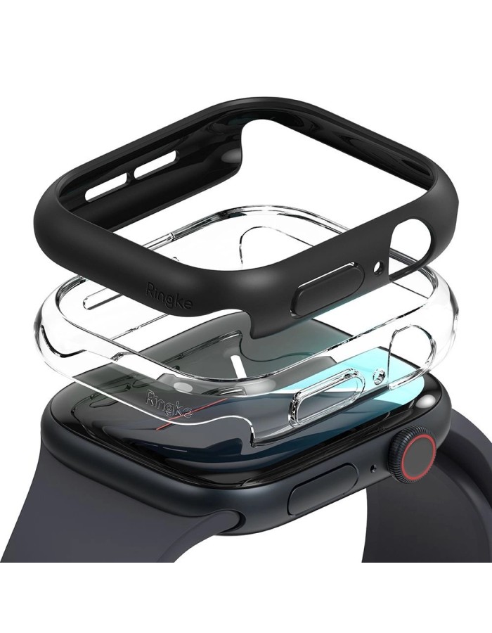 Ringke Slim 2-pack Case for Apple Watch 10 46mm - Clear and Matte Black Ringke Slim 2-pack Case for Apple Watch 10 46mm - Clear and Matte Black