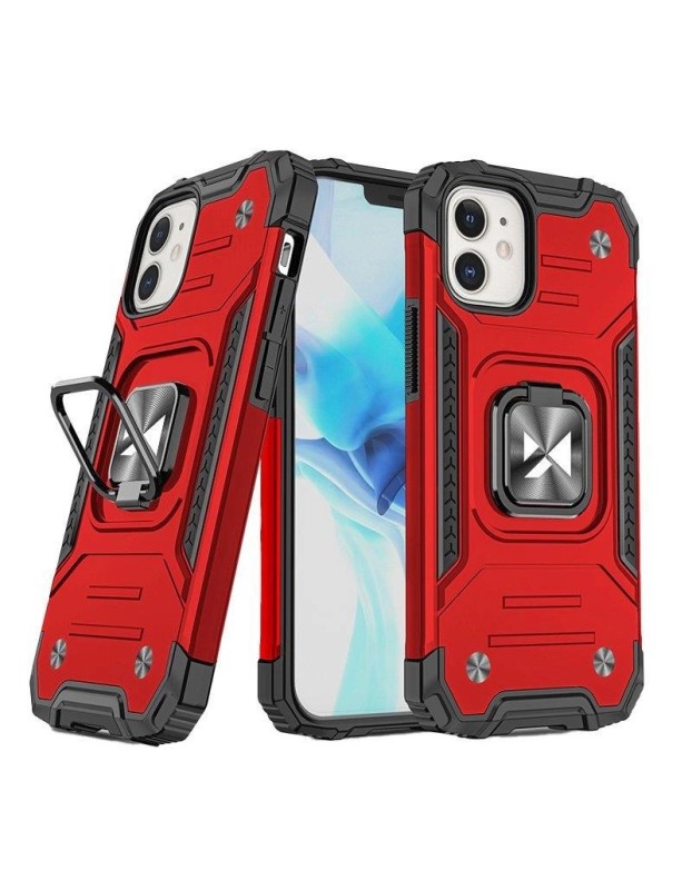 Wozinsky Ring Armor case for iPhone 14 Plus armored cover magnetic holder ring red Wozinsky Ring Armor case for iPhone 14 Plus armored cover magnetic holder ring red