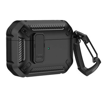 Airpods 4 Armor Case with Carabiner - Black Airpods 4 Armor Case with Carabiner - Black