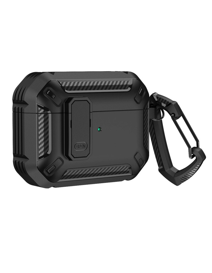 Airpods 4 Armor Case with Carabiner - Black Airpods 4 Armor Case with Carabiner - Black