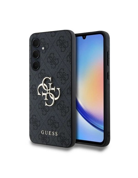 Guess 4G Big Metal Logo case for Samsung Galaxy A35 - black