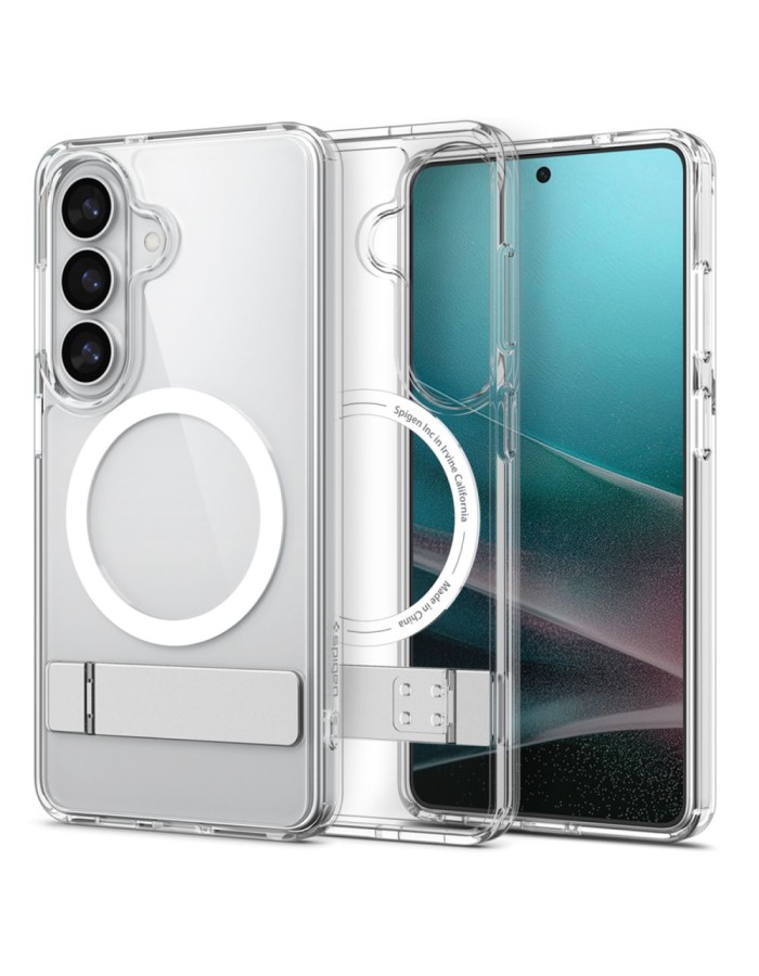 Spigen Ultra Hybrid S Mag MagSafe Case for Samsung Galaxy S26+ - Clear and White