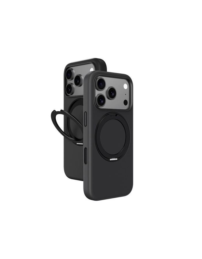 AmazingThing Cloudie iPhone 17 Pro Case with Stand - Black
